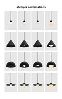 Lampes suspendues minimalistes modernes de plafond de LED 7W 10W 12W 20W 30W lampes de lustre de table de salle à manger de lumière de baisse