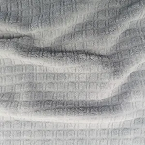 Người Dùng Thân Thiện Với Thiết Kế Mềm 100% Polyester Dệt Kim Vải Flannel Cọc Ngắn Vải Lông Cừu Bắt Chước Vải Siêu Mềm