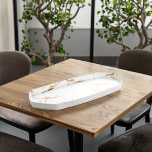 Nuovo Design in marmo ristorante Hotel <span class=keywords><strong>colazione</strong></span> 14 pollici melamina vassoio di lusso - Product Image 4
