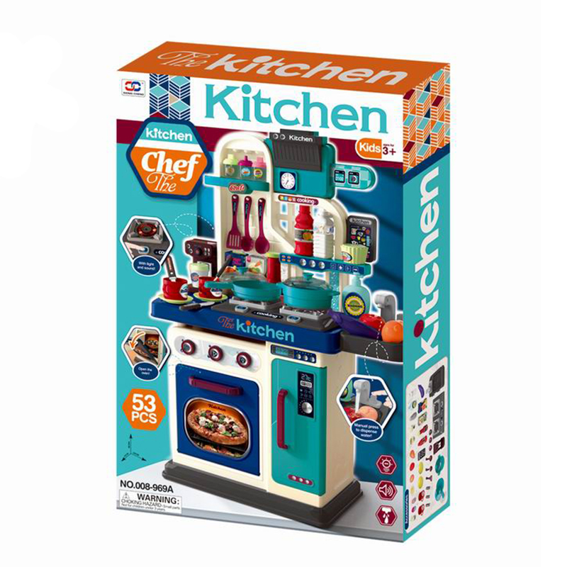 Cuisine Enfant,Cuisine Jouet Multifonctionnelle Équipée d'Accessoires Cuisine Enfant,Cuisine Jouet Multifonctionnelle Équipée d'Accessoires