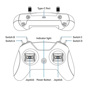 Control Remoto Simulador FPV BETAFPV LiteRadio 2 SIM, Joystick de Triple Modo, Dongle Xbox, Transmisor RC para PC, MacOS y Android - Product Image 6