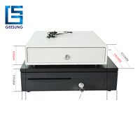 Registrierkassenschubladen 4 Scheine 5 Münzen RJ11 Hochwertige Metall-Elektronik POS-Kassensystem Elektronischer Geldtresor