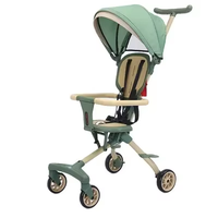 Poussette de bébé magique pliable légère 3 en 1 Conception en PU Caractéristique d'éclairage de voiture multifonction pour les poussettes de bébé de 3 ans
