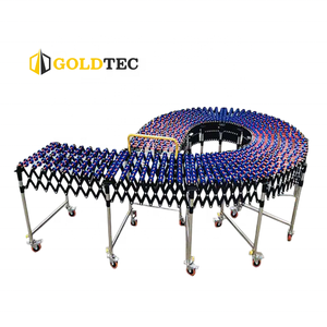 Araç Yükleme Yerçekimi Esnek Çelik Tekerlekli Konveyör Kamyon Yükleme Yerçekimi Esnek Paten Tekerlekli Konveyör Boşaltma İçin - Product Image 5