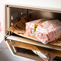 Papier sulfurisé imprimé de haute qualité, papier sulfurisé de qualité alimentaire, matière première, papier d'emballage pour hamburgers