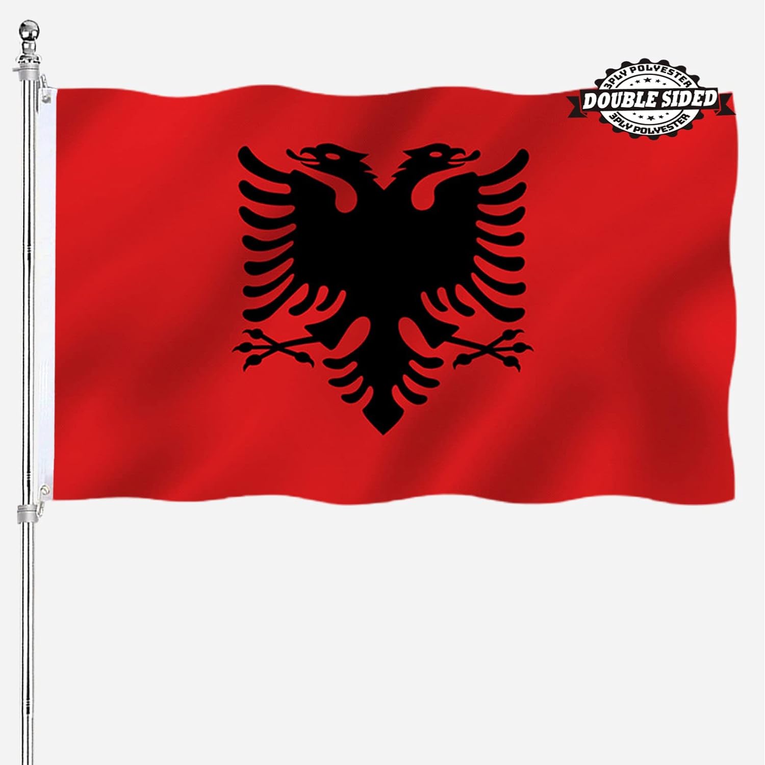 Albanie Drapeau 3x5