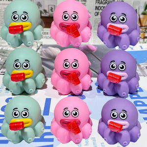 2025 New Arrival Hot Bán popping lưỡi squeaker bạch tuộc Pet bóp đồ chơi PVC đầy mềm giảm căng thẳng Đồ chơi cho trẻ em - Product Image 4