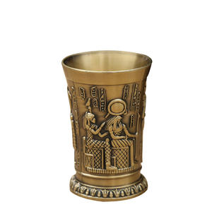 النمط المصري الكلاسيكي الأوروبي أو المحفور زخارف أكواب معدنية للاستخدام المنزلي أو المطعم - Product Image 5