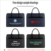Sac à main professionnel épaissi en gros, grande capacité, imperméable, portable, avec fermeture éclair, porte-documents de bureau
