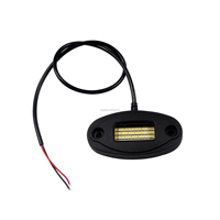 Luz LED profesional a prueba de agua de alta luminosidad, 48 LED, color blanco puro, carcasa metálica, luz LED para roca a prueba de agua, color blanco puro.