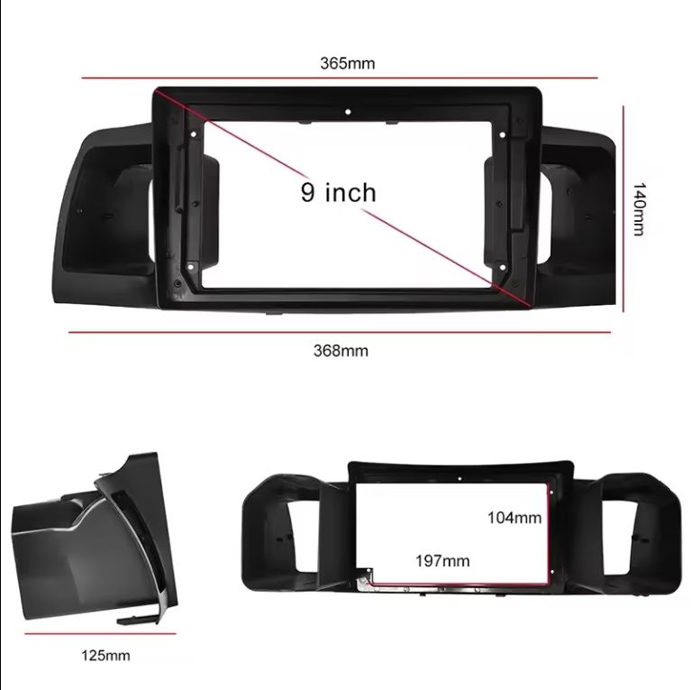 Henmall 9 Inch Factory Direct Sales Car Frame for Toyota Corolla 2006 ...