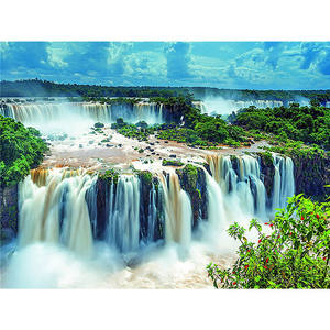 Paesaggio Fai Da Te 5D Pittura Diamante Cascata Paesaggio Esercitazione Completa 5D Diamante Mosaico di Arte di Pittura Del Ricamo Regalo Arredamento Della Camera - Product Image 1