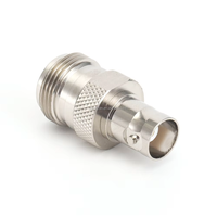 Adaptateur coaxial RF N femelle BNC femelle série 50Ohm DC-4GHz corps en laiton 1.25 convertisseur d'analyseur de réseau VSWR pour la communication