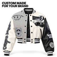 Blouson Bomber Varsity Color Block OEM ODM à Marque Privée avec Patch Chenille et Logo Personnalisé pour les Marques de Streetwear et de Vêtements pour Hommes