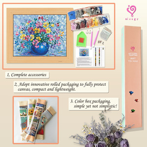 Peinture Diamant 5D sur Toile pour Dropshipping – Banquet de Fleurs Éclatantes – Peinture Diamant Façonnée avec Perles – Peinture Diamant Personnalisée DIY - Product Image 3