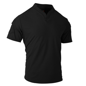 DF25 Brown green summer clothes Black Short Sleeves Gym <b>Trainer</b> T Shirt Breathable Polyester Fitness Apparel All Seasons - Product Image 3