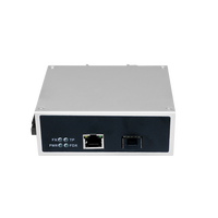 Switch Jaringan T-shield Kelas Industri 2-Port 4Gbps SFP Mini Din Rail IP40 Dukungan VLAN Rentang Suhu Ultra-lebar