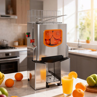 Presse-agrumes électrique commercial haut de gamme, machine automatique pour oranges et citrons, avec bol et filtre, 120W, 20 oranges/minute