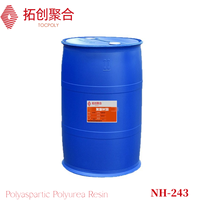 Resina Poliaspartica NH-243 de Alta Reactividad, Secado Rápido en Superficie, Sin Solventes, para Revestimiento de Pisos Impermeable y Anticorrosivo, Adhesivo