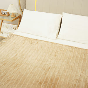 Brown <b>Fleece</b> Throw <b>Blanket</b> Extra <b>Large</b>, Super Soft and Warm <b>Blankets</b> Bed Waffle Textured, Fuzzy and Lightweight - Product Image 2