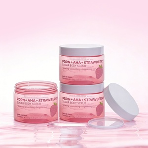 Bocaux en plastique PET givré de luxe personnalisables avec logo, 200 ml, 250 ml, contenants vides avec bouchon à vis, couvercles roses, pour soins de la peau, lotions corporelles - Product Image 4