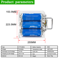 Paket Baterai LTO 6S 12V 30/35/40/45Ah yang telah selesai dirakit, terbuat dari Yinlong 2.3V 30-35Ah untuk Sistem Tenaga Surya & Amplifier Audio Mobil