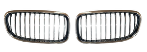 Para BMW Serie 3 (E90 LCI y E91 LCI, 07/<span class=keywords><strong>2007</strong></span> -- 05/2012) rejilla delantera (cromada, L/R), compatible con OE No. 51137201969/51137201970 - Product Image 2