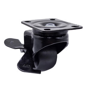 ล้อเลื่อนแบบหมุนได้ขนาด 2 นิ้ว รับน้ำหนักได้ 80 กก. พร้อมลูกปืน ออกแบบศูนย์ถ่วงน้ำหนักต่ำ พร้อมเบรก สำหรับใช้งานในอุตสาหกรรม - Product Image 3