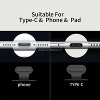 Bouchon anti-poussière en silicone universel pour téléphone, protection contre la poussière pour port de charge Micro USB Type-C, accessoire de protection pour iPhone