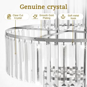 Pendentifs en acrylique véritable scintillants, centres <span class=keywords><strong>de</strong></span> table, <span class=keywords><strong>support</strong></span> à fleurs <span class=keywords><strong>de</strong></span> mariage à 5 niveaux, robuste - Product Image 4