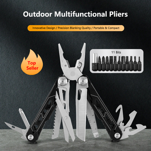 Pince <span class=keywords><strong>multifonction</strong></span> 16-en-1, <span class=keywords><strong>outil</strong></span> de poche EDC en acier inoxydable pour le camping, la survie et les aventures en plein air - Product Image 2