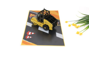 Artesanía 3D Pop Up Tarjeta de felicitación de papel Diseño de festival para Celebración de vacaciones, regalo de cumpleaños - Product Image 4