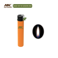 Briquet à gaz butane jetable et rechargeable personnalisé, prix abordables, vente en gros usine MK