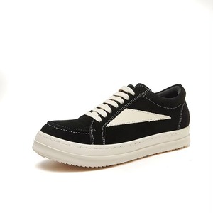 Zapatillas de Hombre de Alta Calidad, Zapatillas Bajas para Mujer, Negras, con Cordones, de Cuero Genuino, Impermeables, Ligeras, con Suela Gruesa, Casuales y Planas - Product Image 5