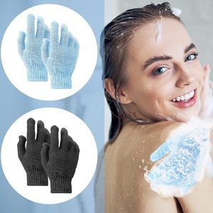 Guante de Baño Exfoliante de Doble Cara Multicolor Personalizado al por Mayor, Guantes de Ducha de Nailon para Spa de Belleza - Product Image 2