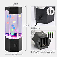 Individuelle Werbe-Tischlampe mit Quallen-Design, Wasserball, Neuartiges Geschenk für Kinder, Büro und Raumdekoration, DC-Betrieb, Kunststoff