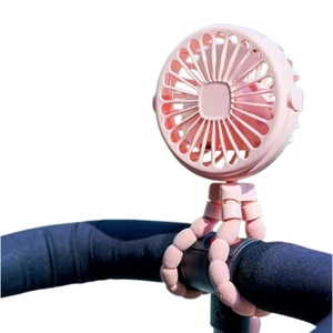 Ventilador de mano Octopus, ventilador para cochecito de bebé, ventilador de escritorio para dormitorio u oficina, recargable, plegable, mini ventilador eléctrico portátil - Product Image 2
