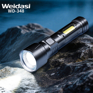 Тактический фонарь Weidasi Super Bright EDC с телескопическим зумом, 3 режима освещения, USB-зарядка, светодиодный фонарик - Product Image 3