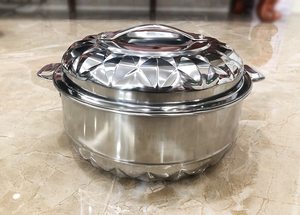 Set kaserol bulat baja tahan karat, mewah 1L-10L untuk Penggunaan dapur penyimpanan makanan & penghangat makanan panas - Product Image 6