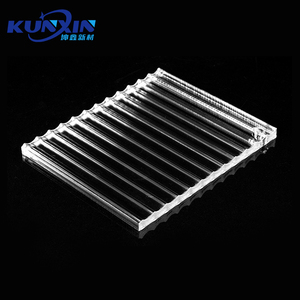 カスタム3mm 5mm 8mm透明<span class=keywords><strong>PMMA</strong></span>溝付きストリップシートクリア光沢テクスチャードリードアクリルパネル - Product Image 2