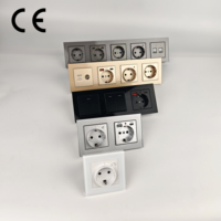 Interruptor de Pared Inteligente WiFi Modular, Enchufe de Corriente Alterna, Indicador de Luz Nocturna LED, Panel Multicolor, Combinación Libre, Interruptor Inteligente para el Hogar