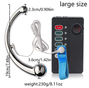Tapón Anal de Electroestimulación con Controlador, Tapón Anal de Doble Extremo de Aleación de Zinc para Hombres y Mujeres, Punto G, Productos Sexuales para Adultos, BDSM - Product Image 2