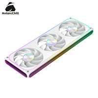 Ventilador RGB para PC AntarcChill de 360 mm con Triple Unidad de Ventilación, Centro CD Halo, Espejo Infinito Lateral, Alto RPM, Alto Flujo de Aire, Bajo Ruido, Venta al Por Mayor