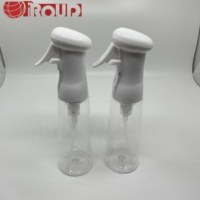 Flacon pulvérisateur à brouillard continu transparent en plastique PET de 100ml avec joint de pompe pour emballage de parfum