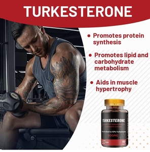 Turkesterone 500mg Cyclodextrin Cápsulas 10 Estandarizado Extracto Muscle Builder Culturismo Suplemento OEM Fuerza Energía 60cp - Product Image 2