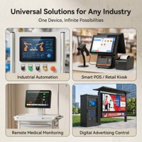 Tablet PC F3APL 8 inci Intel N3350 4G 64G Win10 Layar Sentuh IPS 4K Pipo MINI PC BT Panel Digital Signage POS Industri
