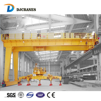 Grue semi-portique à double poutre robuste pour extérieur BMG 20t 30t 50t 60t 100 tonnes avec chariot électrique