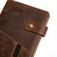 Großhandel Maßgefertigtes A5 PU-Leder Notizbuch - Mit Markenlogo Bedruckt, Tagebuch Notizblock für Büro Geschenk Schreibwaren