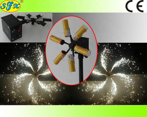 Molino de viento eléctrico de escenario 12V batería recargable control remoto para la decoración de <span class=keywords><strong>fiestas</strong></span> de fuegos - Product Image 2