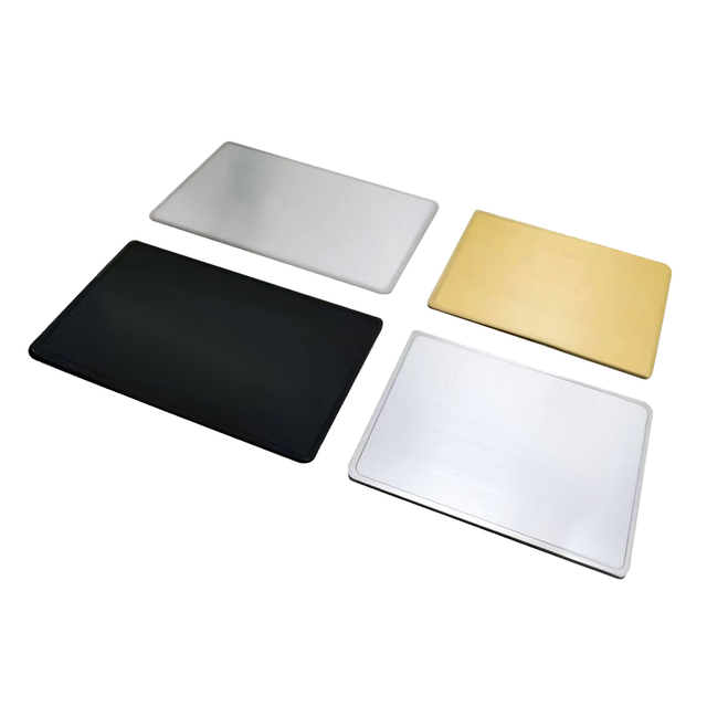 Hidden Chip NFC RFID Metal Business Cards NFC213/216 Membership Card Hotel Silver Brushed Laser Engraved Silk Printing